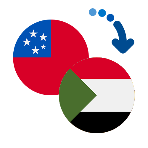 Wie kann man online Geld von Samoa nach Sudan senden?
