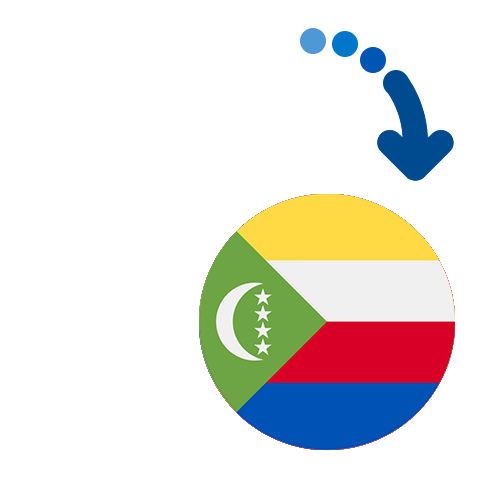 Wie kann man online Geld von Kosovo auf die Komoren senden?