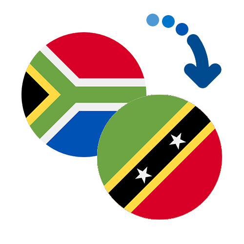 Wie kann man online Geld von Südafrika nach St. Kitts und Nevis senden?
