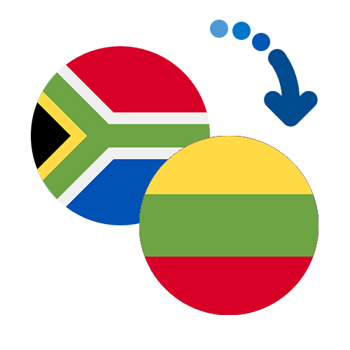Wie kann man online Geld von Südafrika nach Litauen senden?