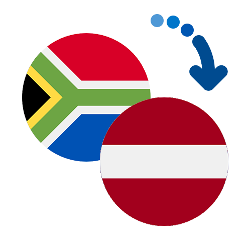 How to send money from South Africa to Latvia